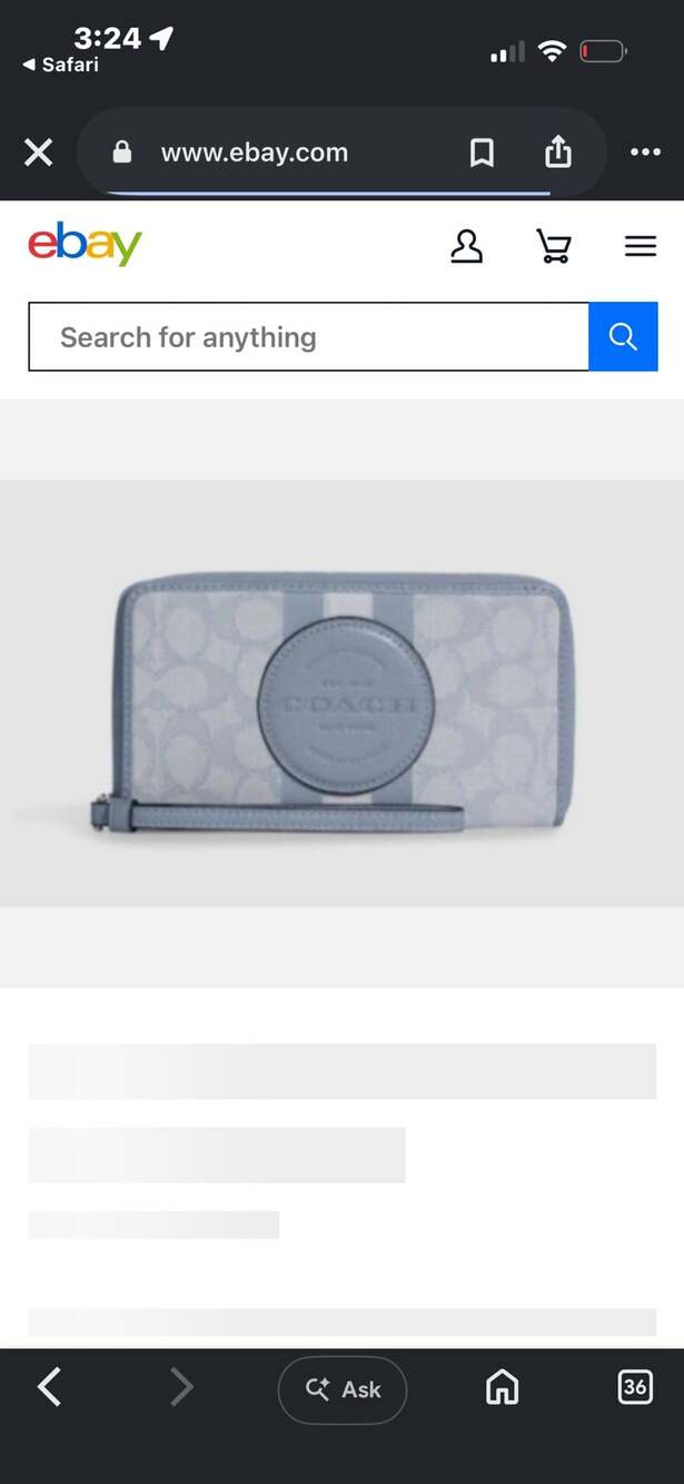 Coach Dempsey Large Phone Wallet In Signature Jacquard With Stripe And Coach Pat